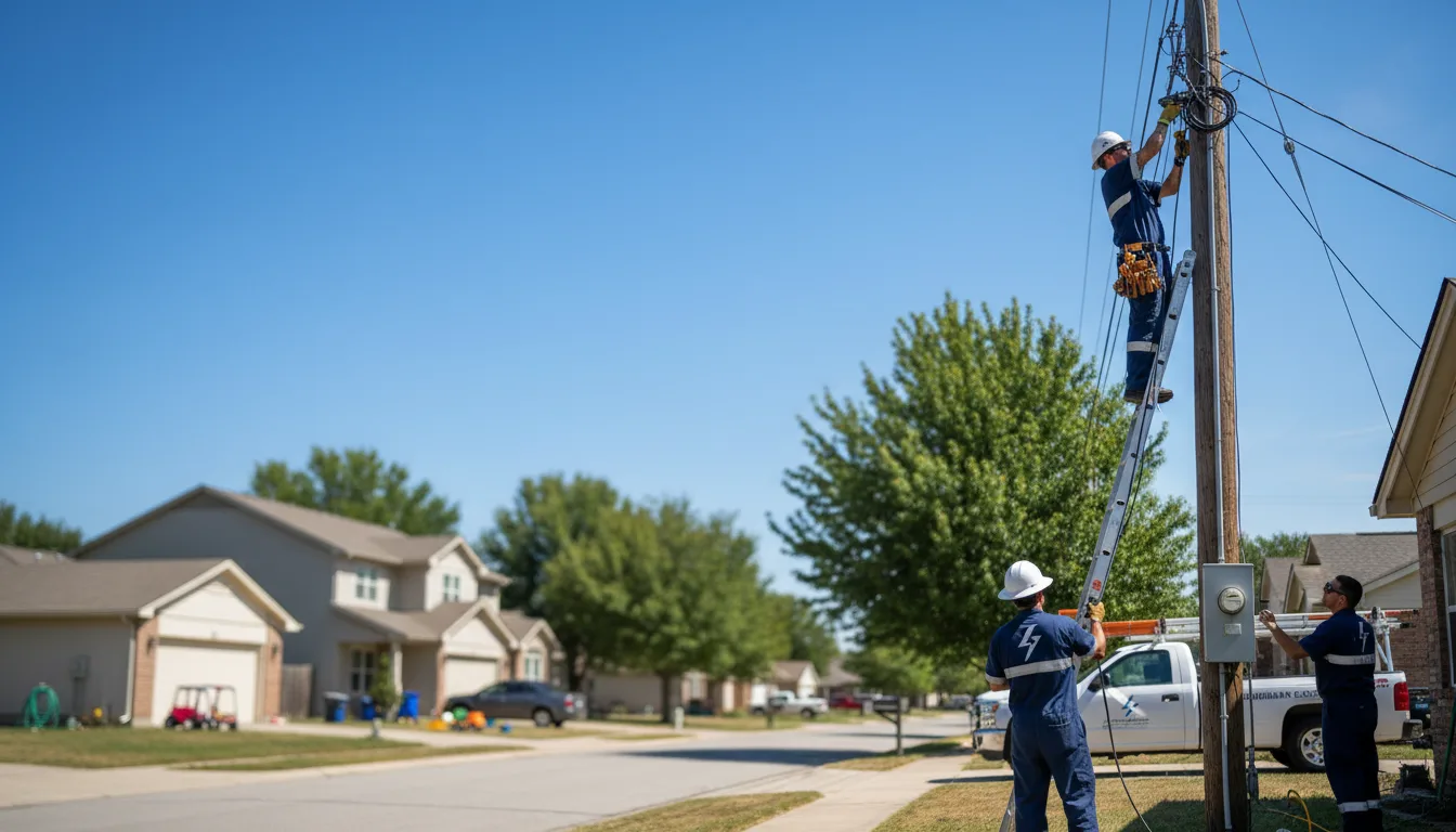 Residential electrician providing installation services in Tillatoba, MS